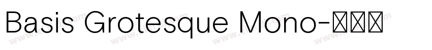 Basis Grotesque Mono字体转换